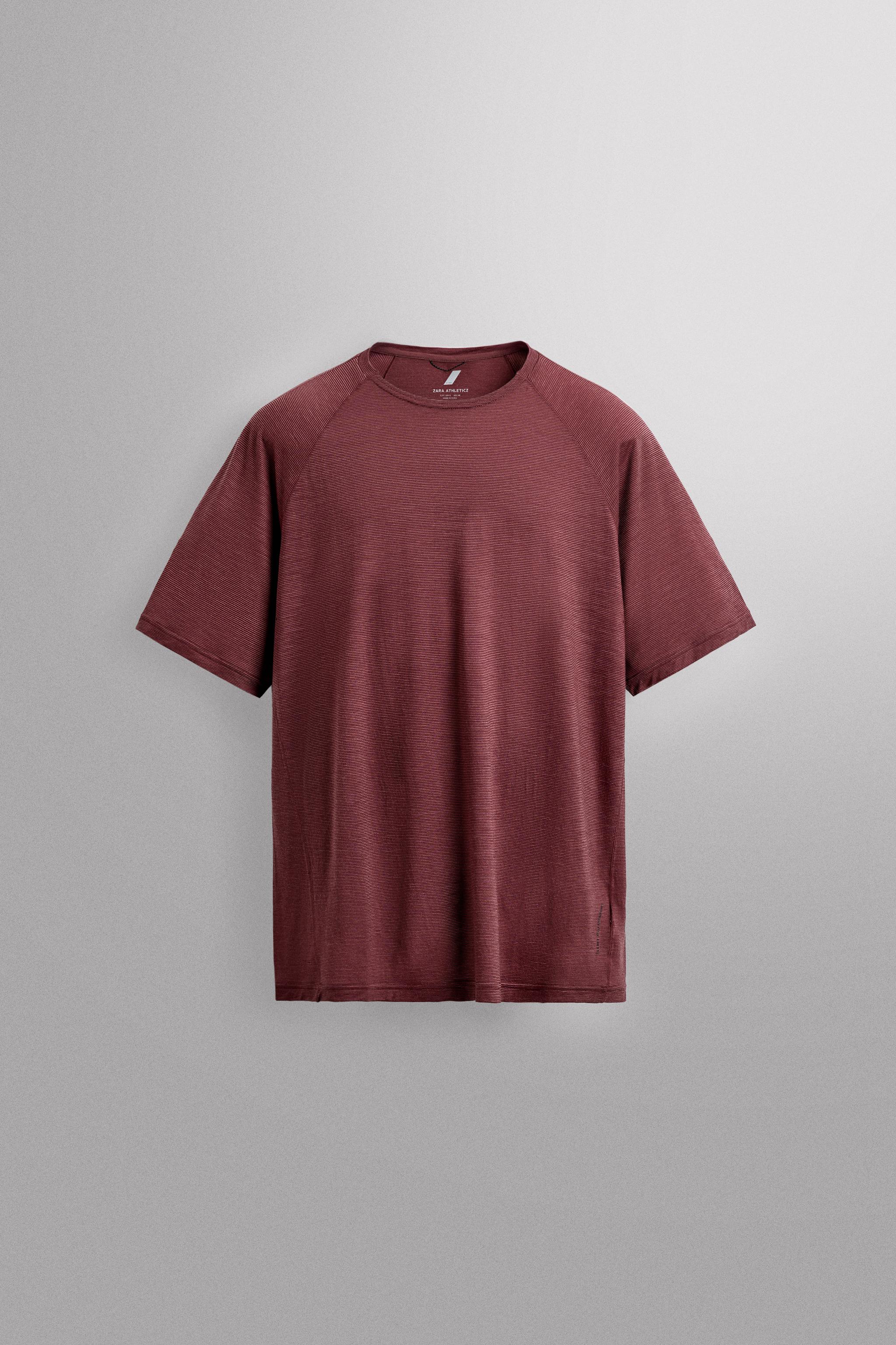 WOOL BLEND STRIPED JACQUARD T-SHIRT